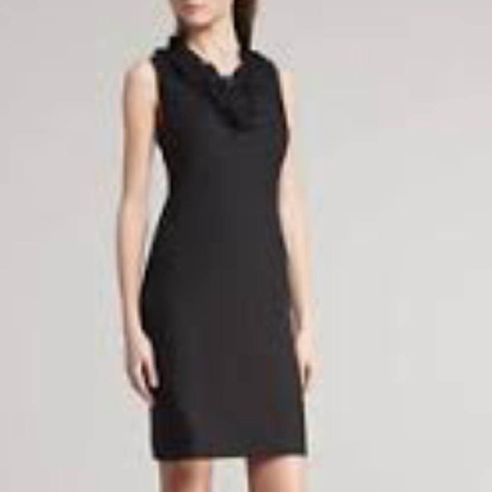 Kate Spade Ruffle Collar V Neck Dress - Picture 4 of 11